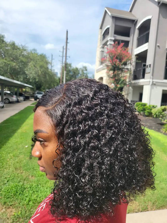 10-Inch Curly Pixels Glueless Wig