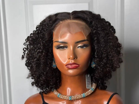 Kinky Straight Glueless Wig 13×6 Closure 5x5
