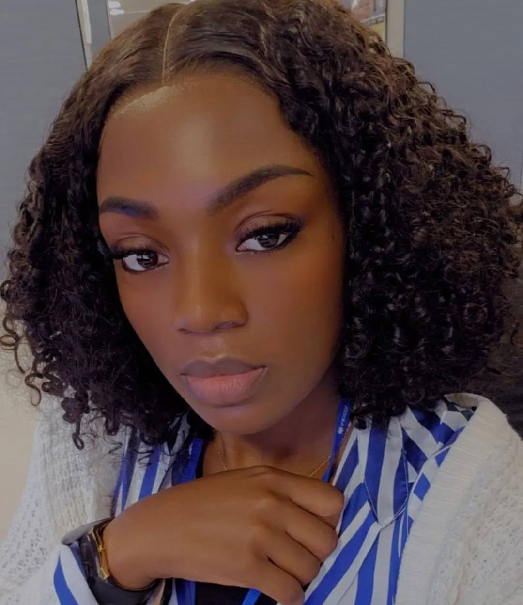 Kinky Straight Glueless Wig 13×6 Closure 5x5