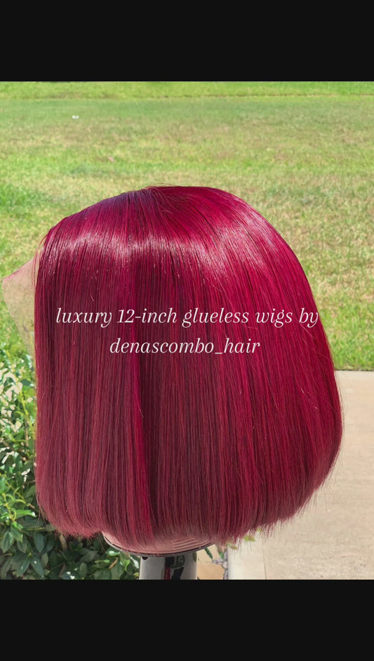 Luxury 12-Inch Glueless Wigs
