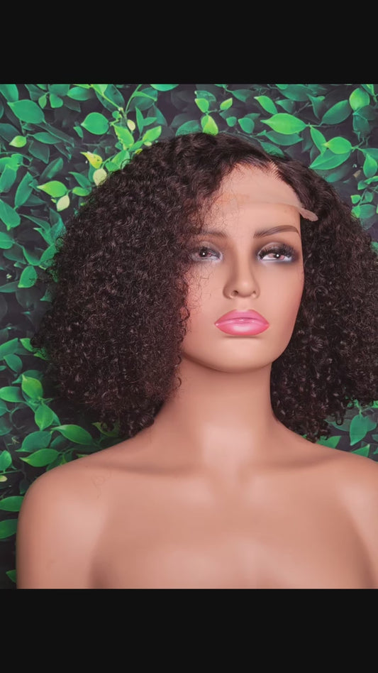 10-Inch Loose Curly Hair Glueless Wigs
