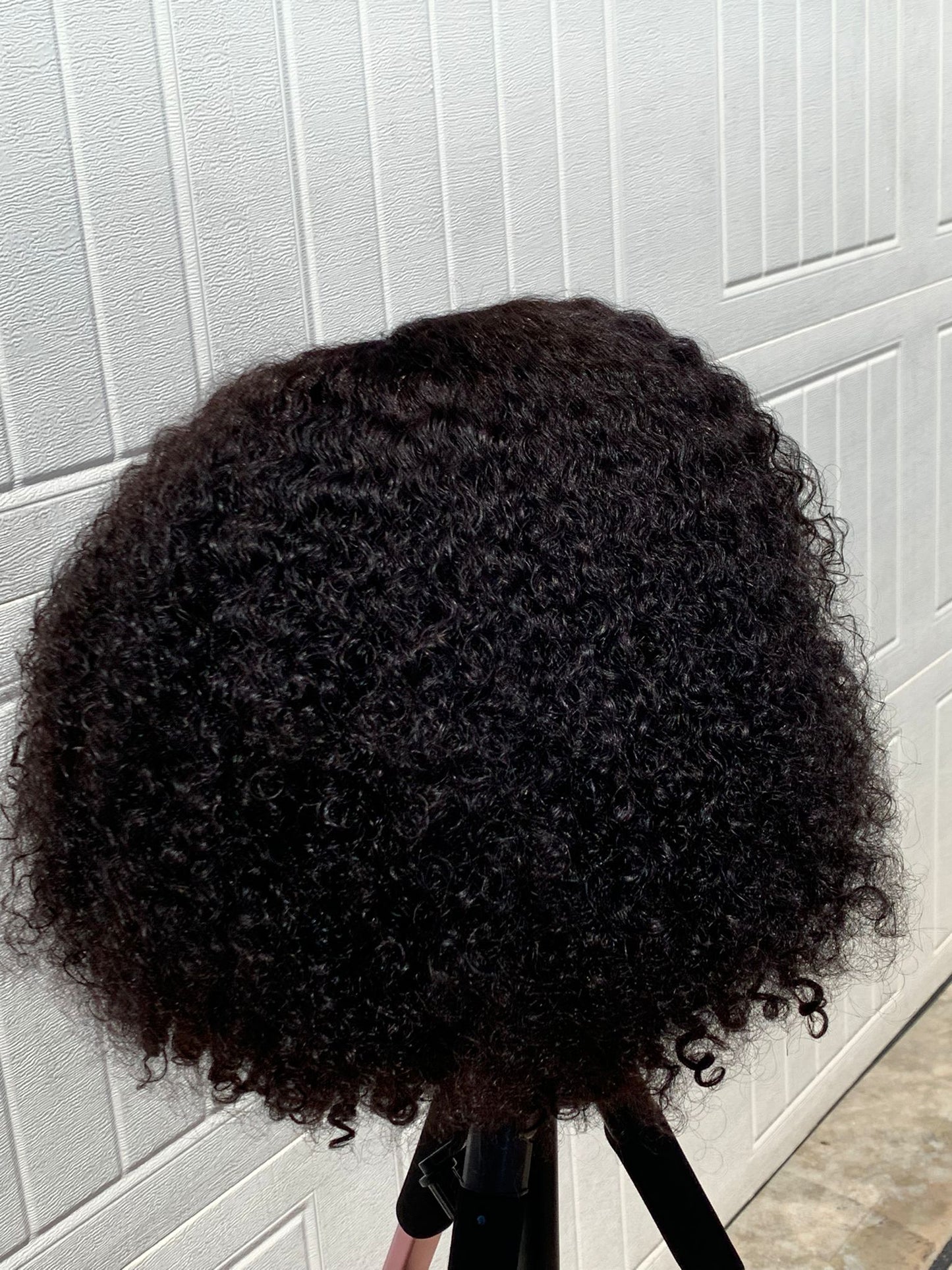 12-inch Kinky Curls Glueless Wig Human Hair Wig
