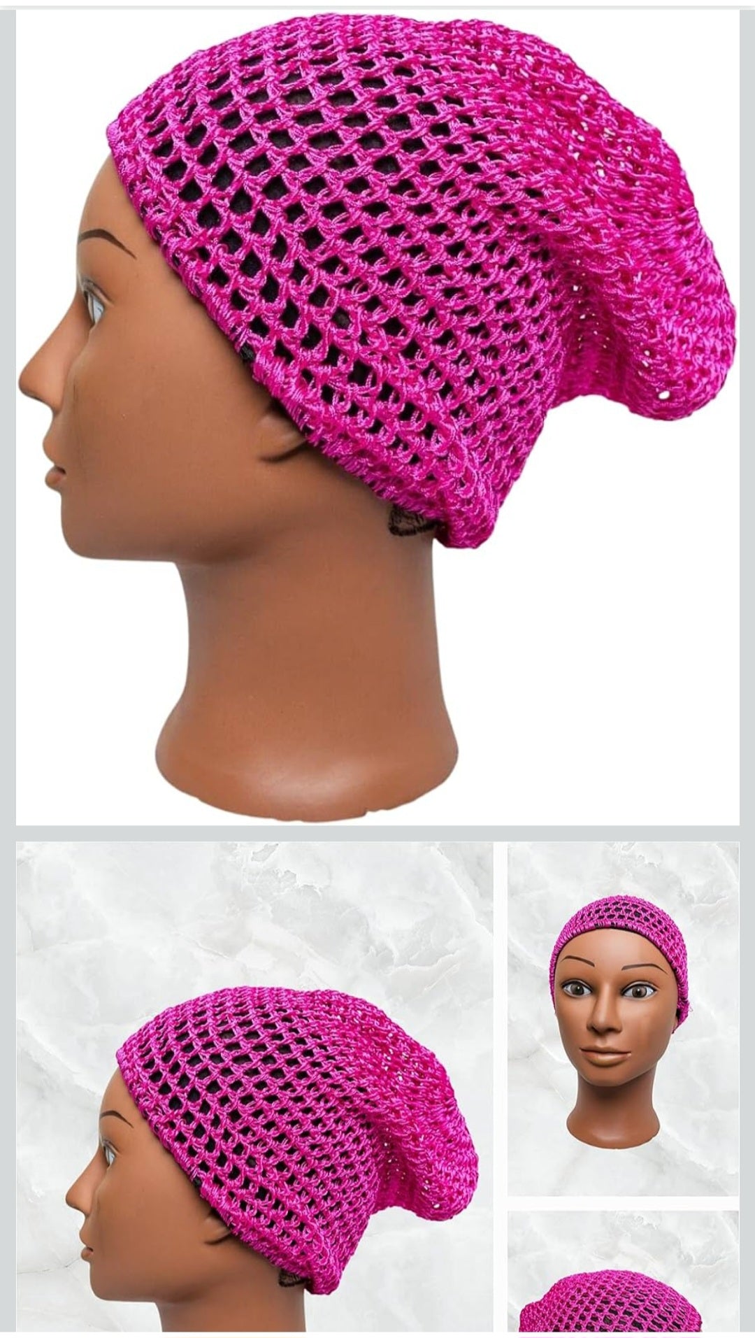 Dena's Combo Mesh Hair Nets - Great for Fashion Accessory Use