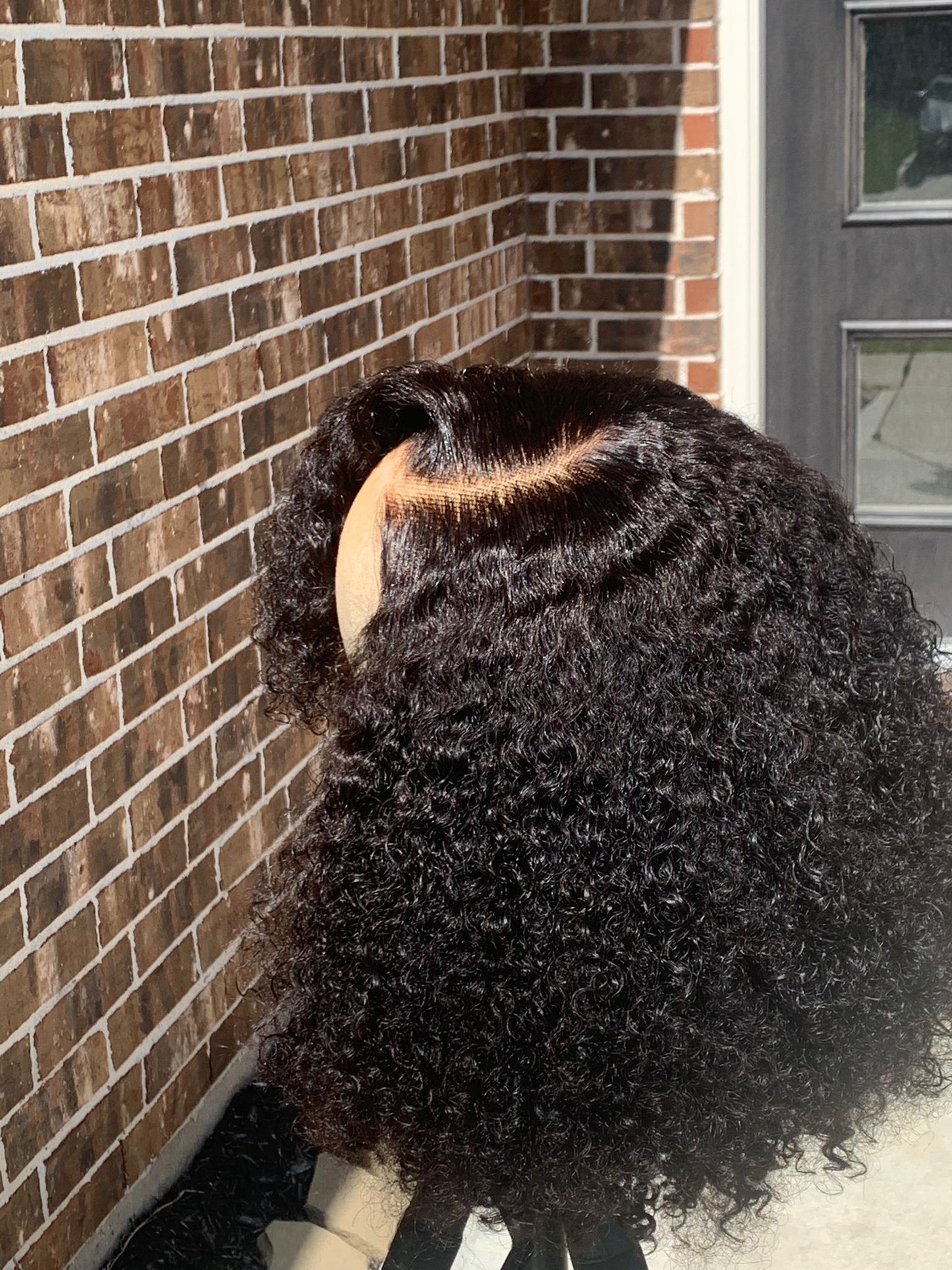 12-inch Kinky Curls Glueless Wig Human Hair Wig