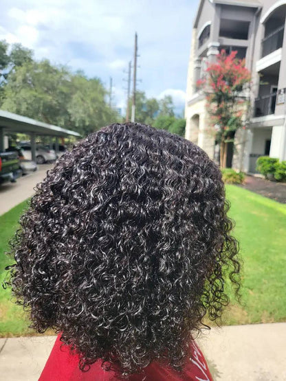 10-Inch Curly Pixels Glueless Wig